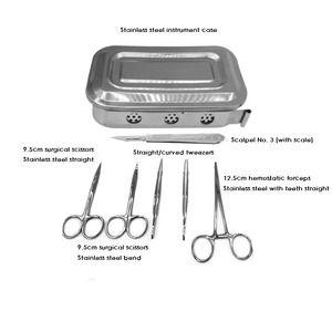 Ametrine Surgical Manual Animal Surgical Instruments Set Stainless Steel for <b>Rat</b>/Mouse Experimental Anatomical Tools CE - Product Image 3