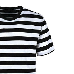 Camisetas al por Mayor Personalizadas 100% Poliéster de Secado Rápido, Transpirables, con Rayas y Estampado Vintage de Manga Corta - Product Image 4