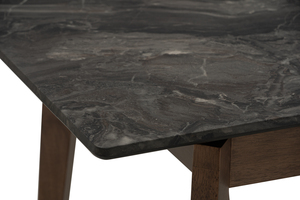 Modern Space-Saving Expandable Dining <b>Table</b> with Walnut Finish Compact <b>Table</b> <b>for</b> <b>Small</b> Apartment, <b>Kitchen</b> & Dining Room - Product Image 3