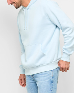 Sweat à capuche personnalisé pour homme avec broderie de logo sur le devant, en molleton 100 % coton de qualité supérieure, avec poche, coupe confortable, commandes en gros - Product Image 3