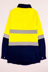 2026 New Arrival Wholesale Ready to Ship <b>Men's</b> High Vis Breathable Safety <b>Work</b> Outfit-Yellow Reflective Shirt and <b>Overalls</b> - Product Image 2