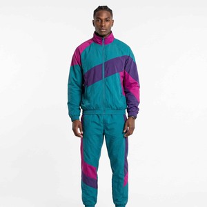 Customize Sweatsuit Embroidery Zipper <b>Jacket</b> Jogger Set Nylon Sweat Pant Windbreaker Outdoor Tracksuits for Men - Product Image 6