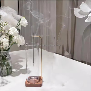 Quemador de incienso de madera Sheesham hecho a mano con tapa de vidrio artística y acabado natural para aromaterapia, yoga y espacios relajantes - Product Image 6