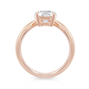 Anillo de Compromiso Solitario con Diamante Cultivado en Laboratorio de 1.30CT, Corte Brillante Redondo, Oro Rosa de 14K, 4 Puntas, Joyería Fina Personalizada al por Mayor - Product Image 2