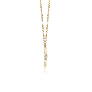 Joyería romántica con diseño de hoja y diamantes cultivados en laboratorio, chapada en rodio, para uso diario de mujeres, en oro de 10K, 14K, 18K, plata 925 y 935. - Product Image 3