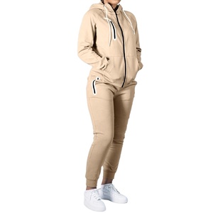 Compre chándales de alta calidad con logotipo personalizado, todas las tallas, poliéster, unisex, con capucha, cremallera completa, chándales deportivos, trajes de entrenamiento. - Product Image 4