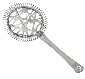 Élégant passoire à thé Hawthorne argenté présentant un motif de constellation géométrique complexe. Disponible au prix de gros. - Product Image 1