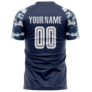 Maillot de football imprimé par sublimation, 100% polyester, impression numérique, manches courtes, service OEM ODM personnalisé, prix de gros - Product Image 2