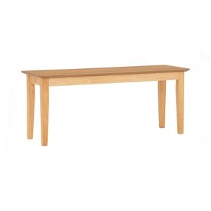 Cheap 2-Seater Natural Oak Color Wooden <b>Bench</b> <b>Indoor</b> with Sturdy Solid Wood Legs for Home Furniture and Small Apartment - Product Image 1