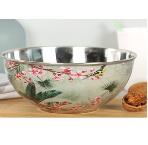 Bol décoratif en métal peint à la main et courbé à la main, design élégant, pour servir des fruits, idéal pour la maison ou l'hôtel. - Product Image 2