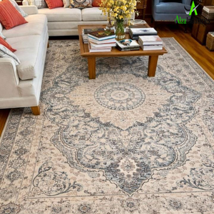 Elegante Alfombra Decorativa |   Alfombra de Piso de Mezcla de Lana, Algodón y Seda |   Fibras Sintéticas Naturales Duraderas para una Decoración del Hogar Elegante 2026 - Product Image 1
