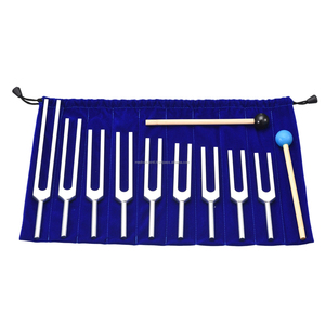 9 Diapasones de Aluminio Plateado para Terapia de Sonido y Tratamiento Médico, Servicio CE ISO OEM ODM, Proveedor Mayorista - Product Image 1