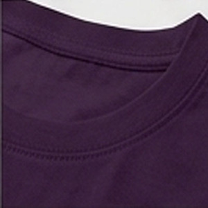 Camiseta de Algodón de Manga Corta Morada para Hombre, Diseño Personalizado, Cuello Redondo, Corte Regular, Jersey Informal con Estampado Frontal - Product Image 3