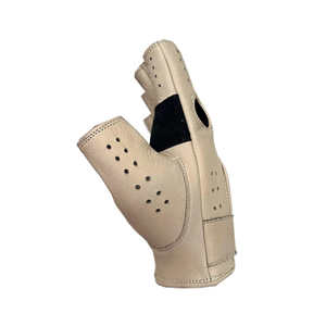Breathable <b>Touch</b> <b>Screen</b> Thermal Half Finger <b>Gloves</b> Made Premium Quality PU Leather <b>for</b> Bikers Weight Lifting Unique White Color - Product Image 3