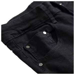 Jeans en denim légers et respirants pour hommes, couleur unie, style vintage, été comme hiver, prix de gros abordable - Product Image 5