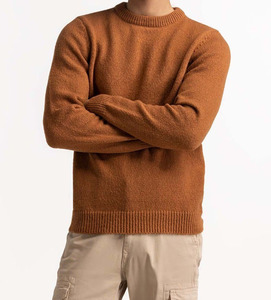 Pull en maille uni de couleur unie, tendance et décontracté pour homme, idéal pour l'hiver – Nouvelle collection de la marque - Product Image 4