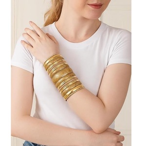 Wholesale Antique Metal Cuff <b>Bangle</b>: Multi-Color <b>Engraved</b> Copper Wide Open Arm Bracelet - Product Image 1