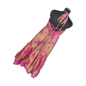 Vestido Boho de Verano para Mujer, Estilo Vintage, Sari de Seda, Vestido Hippie, Elegante Vestido de Noche sin Mangas para Mujer - Product Image 2