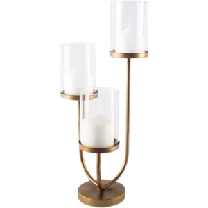 Juego de 2 Portavelas de Hierro Estilo Moderno y Primitivo, Acabado Negro Mate con Recubrimiento en Polvo, para Decoración de Interiores, Centro de Mesa, Iluminación y Decoración del Hogar - Product Image 5