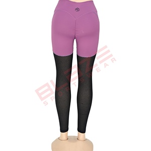 Blaze Fight Wear Leggings personalizados Secado rápido Antiestático Crossover Cintura alta Transpirable Cintura elástica Leggings de yoga - Product Image 3