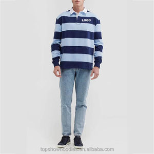 เสื้อรักบี้แขนยาวคุณภาพสูง ผ้าโพลีเอสเตอร์ 100% สำหรับฤดูใบไม้ร่วง แบบเรียบง่าย สั่งทำได้ แห้งเร็ว สำหรับผู้ชาย - Product Image 4