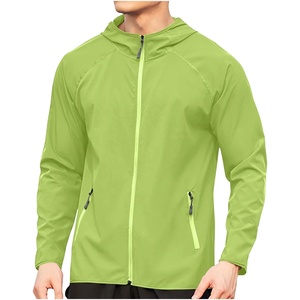Veste de course à capuche légère à séchage rapide avec logo personnalisé, veste de sport à fermeture éclair pour le cyclisme et la course à pied - Product Image 1