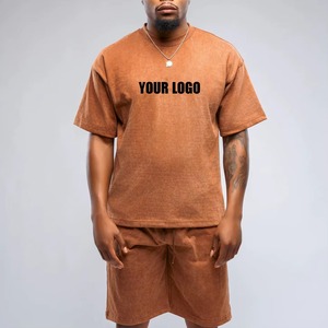 Conjunto Deportivo de 2 Piezas de Alta Calidad, Nuevo Modelo 2026, Personalizado, con Estampado Acid Wash, Ropa Deportiva Urbana, Pantalones Cortos con Logotipo Personalizado - Product Image 4