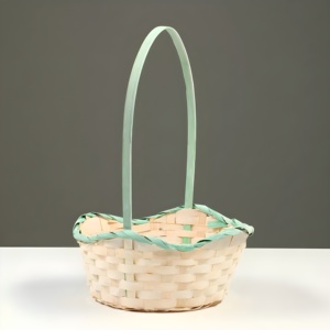 Luxury <b>bamboo</b> weave flower girl <b>basket</b> for wedding competitive price natural fiber <b>baskets</b> - Product Image 6