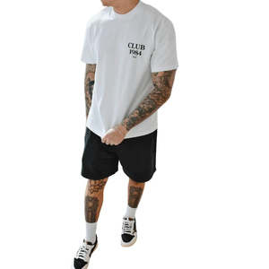 Camiseta de Verano para Hombre con Estampado Gráfico, Cuello Redondo, Largo Estándar, Informal, Tela de Algodón Suave, Diseños Personalizados, Venta al Por Mayor de Fábrica - Product Image 3