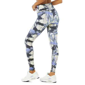 เลกกิ้งโยคะผู้หญิงทรงสวย เอวกลาง ระบายอากาศได้ดี ต้านเชื้อแบคทีเรีย ผ้าถักเนื้อแน่น ความยาวระดับเข่า ป้องกันการเกี่ยวขาดง่าย - Product Image 3