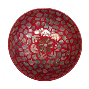 Bol en coquille de noix de coco avec gravure inspirée des vagues, matériau éco-responsable, surface lisse et polie pour la cuisine - Product Image 1
