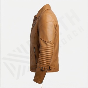Chaqueta de Motociclista de Cuero Genuino para Hombre de la Mejor Calidad, Nueva Colección de Invierno, Chaquetas de Motocicleta con Protecciones Desmontables Personalizadas - Product Image 3