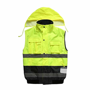 Bulk Discount Heavy Duty Lightweight Multiple Pocket Security Guard Uniform Waterproof Oxford Made Reflective Hi Vis Work Jacket - Product Image 6