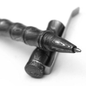 ปากกาลูกลื่นเหล็กดามัสกัส เครื่องเขียนโลหะ สำหรับของขวัญองค์กร สำนักงาน และใช้ส่วนตัว ปากกาเหล็กดามัสกัสสุดหรู - Product Image 4