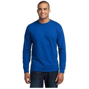 Custom Men's Tall <b>Long</b> <b>Sleeve</b> Chiffon Slim Fit 180g <b>Compressed</b> Plaid Crew Neck Casual T-<b>Shirt</b> OEM ODM Wholesale Apparel - Product Image 2