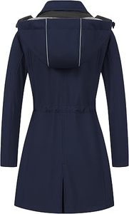 ผู้ผลิตเสื้อแจ็คเก็ตกันลมแบบ OEM สีสันตัดกัน เสื้อแจ็คเก็ตกันลมสำหรับผู้หญิง น้ำหนักเบา สำหรับเล่นกีฬา กันน้ำ มีฮู้ด - Product Image 2