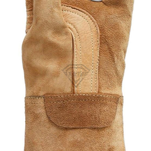 Heavy Duty Leather Welding Gloves Heat Resistant Work Safety Gloves Long <b>Cuff</b> Industrial Protective Gear Manufacturer Direct - Product Image 4