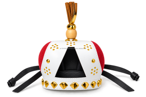 Capucha de cetrería de cuero suave estilo árabe, capucha de cetrería estilo Qatarí con correas de cuero, tamaño personalizado, fabricación OEM - Product Image 3