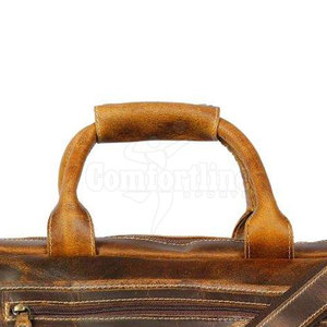 Bolso bandolera de cuero a la moda para hombre, bolso de hombro tipo bandolera de gran capacidad, para negocios, oficina, viajes, uso diario - Product Image 5