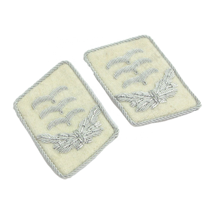 Écussons décoratifs personnalisés pour col de tenue uniforme, broderie en fils métalliques, patchs de gorgette - Product Image 4