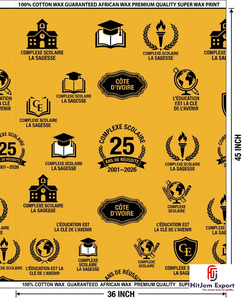 Custom African Wax Print Fabric Manufacturer School Anniversary Convention Uniform Celebration Textile Supplier OEM ODM - Product Image 4