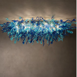 Lustre linéaire moderne en cristal suspendu, luminaire de luxe pour l'intérieur de la maison - Product Image 1