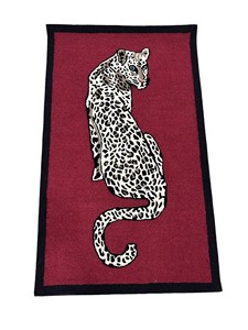 Customizable Modern Elegant Hand Tufted Wool Rug Contemporary Panther Design Set for Bedroom Hotel Picnic Soft Versatile for Hom - Product Image 1