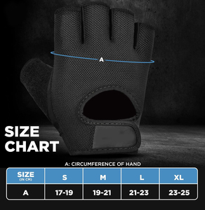 Guantes de Levantamiento de Pesas SAMROZ SPORTS para Gimnasio y Entrenamiento, Protección Antideslizante para la Palma, Guantes de Ejercicio de Medio Dedo para Powerlifting - Product Image 4