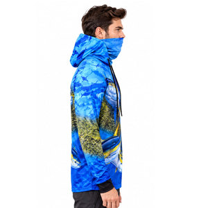 OEM High-Quality Sublimation Printed Quick-Drying Polyester Performance Fishing <b>Shirt</b> UPF 50 Hooded Fishing <b>Shirt</b> - Product Image 5