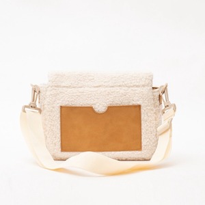 <b>White</b> Sherpa messenger <b>bag</b> daily commuting shoulder <b>bag</b> soft <b>bag</b> versatile design <b>bag</b> casual <b>bag</b> - Product Image 3