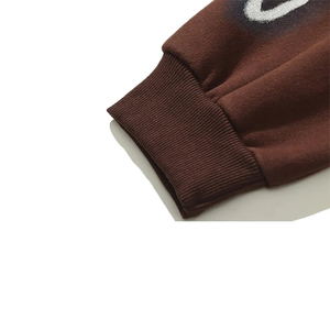 100% Cotton Men's Streetwear Pullover Heavy Weight Full Face <b>Zip</b> <b>up</b> Hoodie with Custom Logo Streetwear Sweatshirts - Product Image 4