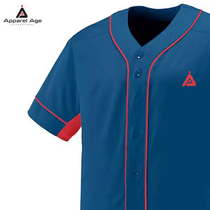 เสื้อเบสบอลออกแบบสั่งทำคุณภาพสูง แห้งเร็ว 100% โพลีเอสเตอร์ ระบายอากาศได้ดี สำหรับขายออนไลน์ - Product Image 2