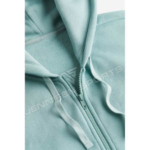 Sudadera con capucha y cremallera de algodón 100% para hombre, estilo urbano, con logo personalizado, de alto gramaje, casual, dos colores, de alta calidad, corte holgado oversize, con bloques de color. - Product Image 2