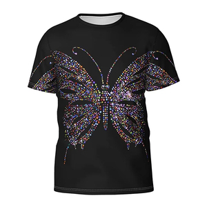 Camiseta de Alta Calidad Unisex, Corte Regular, Estilo Urbano Vintage, Lavada, de Algodón 100% Ecológico, con Pedrería Personalizada - Product Image 4
